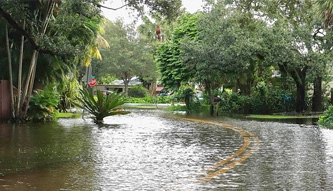Calle inundada
