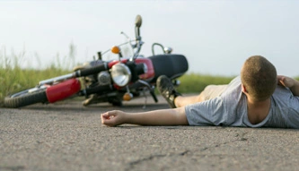 man in motorcycle accident