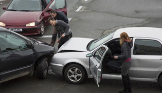 3 car accident